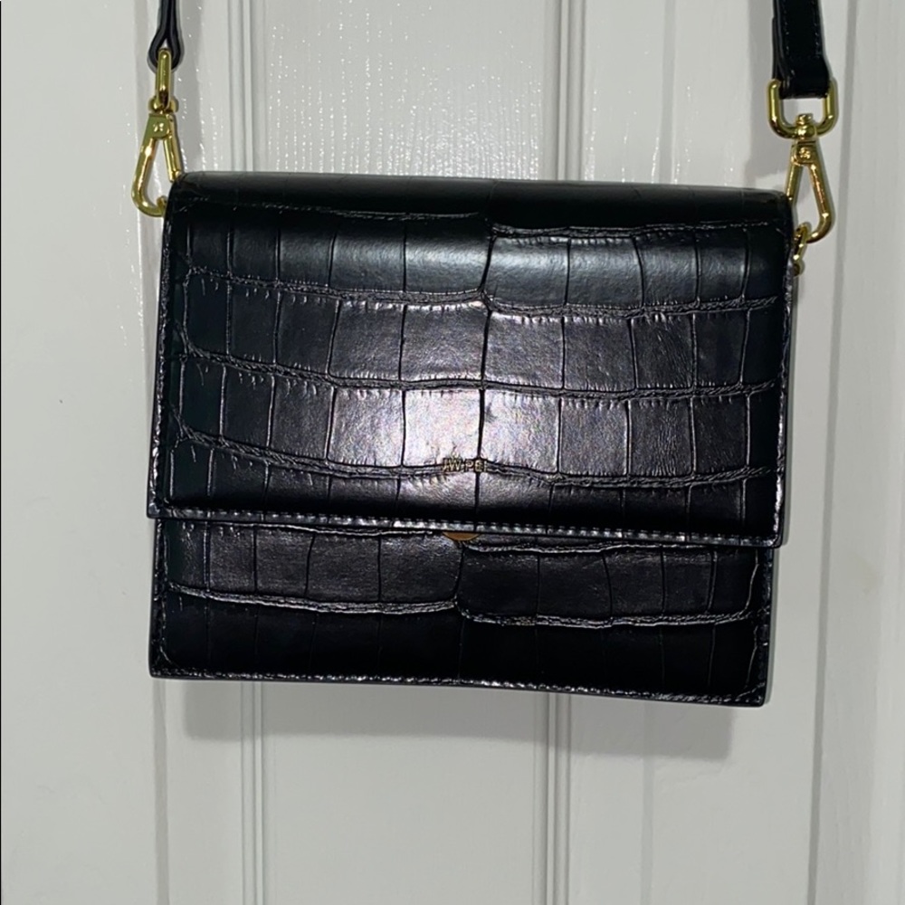 Vegan Black Crocodile JW Pei Crossbody
